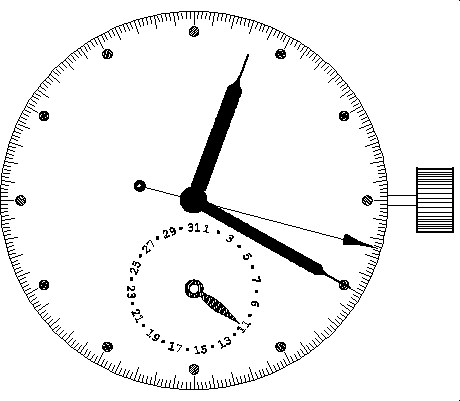 Automatic movement AROLA 2892 C6h