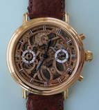 Montre chronographe squelette Arola 23 VZ en or