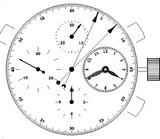 Mouvement chronographe AROLA 7750 Rat1